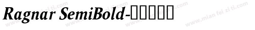 Ragnar SemiBold字体转换